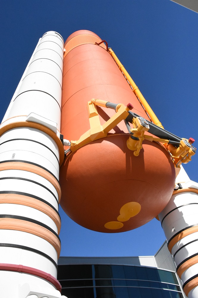 Tanque de combustible en el Kennedy Space Center